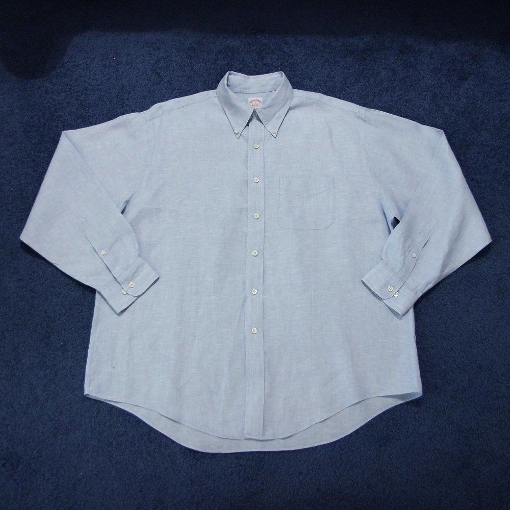 Brooks Brothers 100% Irish Linen Button Down Shirt - Picture 2 of 8